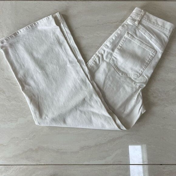 Wilfred Free Women's Wide Leg White Denim  Size 0 - Picture 1 of 6